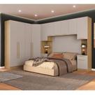 Quarto Modulado 3 Roupeiros 2 Mesas de Cabeceira e Um Ponte Casal San Diego Cinza/Aveiro Oak/Urbano Quarto Modulado 3 Roupeiros 2 Mesas de Cabeceira e Um Ponte Casal San Diego Cinza/Aveiro Oak/Urbano
