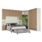 Quarto Modulado Casal Ambiente 5 New Predileto 5 Peças Areia Jequitibá - Henn Quarto Modulado Casal Ambiente 5 New Predileto 5 Peças Areia Jequitibá - Henn