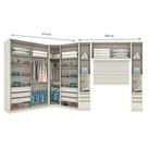 Quarto Modulado Casal Ambiente 6.2 New Predileto 6 Peças Areia - Henn