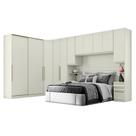 Quarto Modulado Casal Ambiente 6.2 New Predileto 6 Peças Areia - Henn