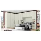 Quarto Modulado Casal Ambiente Composição 6.2 New Predileto 6 Peças Areia - Henn