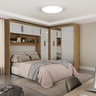 Quarto Modulado Casal com Espelho 7 Portas Belém Plus Carioca Móveis