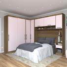 Quarto Modulado Casal de Canto 6 Peças 7 Portas Paris Luciane Quarto Modulado Casal de Canto 6 Peças 7 Portas Paris Luciane
