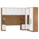 Quarto Modulado Casal Irlanda Composição 1 Amêndola/Branco - Demartêz
