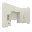 Quarto Modulado Casal Kit com 6 Peças 10 portas Predileto Henn - Areia Quarto Modulado Casal Kit com 6 Peças 10 portas Predileto Henn - Areia