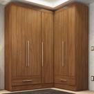 Quarto Modulado de Canto 100% MDF 3 Peças 5 Portas 2 Gavetas Smart Plus Espresso Móveis Quarto Modulado de Canto 100% MDF 3 Peças 5 Portas 2 Gavetas Smart Plus Espresso Móveis