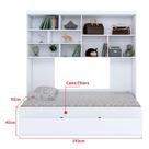 Quarto modulado Infanto Juvenil Chiara 3 Peças Branco Phoenix baby