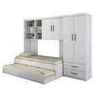 Quarto modulado Infanto Juvenil Chiara 4 Peças Branco Phoenix Baby