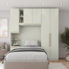 Quarto Modulado Solteiro Completo Seletto Bege/Areia HP Quarto Modulado Solteiro Completo Seletto Bege/Areia HP
