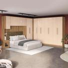 Quarto Modular Kappesberg Adapt Nogueira/Macadâmia 7 Peças 354cm x 336cm