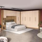Quarto Modular Kappesberg Adapt Nogueira/macadâmia 7 Peças