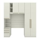 Quarto Solteiro completo 5 Portas 6 Gavetas Areia