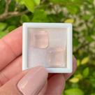 Quartzo Rosa Asscher Par 8,10ct