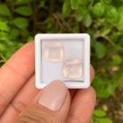 Quartzo Rosa Asscher Par 8,52ct Quartzo Rosa Asscher Par 8,52ct