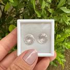 Quartzo Rosa Brilhante Par ø12mm 10,48ct
