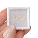Quartzo Rosa Coração Par 2,16ct