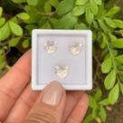 Quartzo Rosa Coração SET 7,38ct