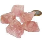 Quartzo Rosa Extra 30 a 40mm Média 25g Pedra Bruta Classe AA
