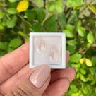 Quartzo Rosa Gota Par 5,79ct