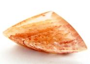 Quartzo Rosa Incrustado Lã Laranja Gema Lapidado