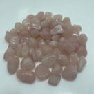 Quartzo rosa rolado pacote com 500g - qualidade A