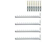 Quatro Araras RT 40cm Organização Loja Closet Aço Resistente Cabideiro De Parede 10 Cabides