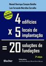 Quatro edifícios, cinco locais de implantação, vinte soluções de fundações