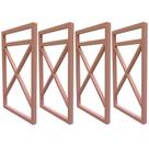 Quatro Suportes Estilo Industrial P/prateleiras 20cm Profun.