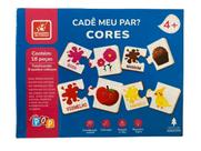 Qubra-cabeças cadê meu par cores 18 peças- a casa