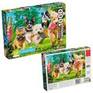 Quebra cabeça 1000 peças mini corrida canina- grow