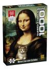 Quebra-cabeça 1000 peças Mini - MONA LISA COM GATINHO