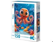 Quebra cabeca 150 peças polvo-infantil