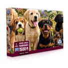 Quebra Cabeça 1500 Peças Filhote De Cachorrinhos Pet Desafio Panorâmico Raciocínio Lógico