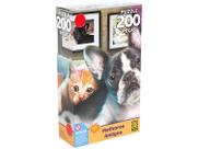 Quebra-cabeça 200 Peças Animais Puzzles Infantis - Melhores Amigos Grow