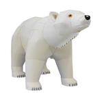 Quebra Cabeça 3D Animal Silvestre Urso Polar Colagem Papercraft Miniatura Maquete HAS Brasil