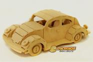 Quebra-Cabeça 3D AUTOMÓVEL FUSCA RETRÔ 97 peças em MDF - DINOBRINQUE