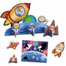 Quebra-Cabeça 3D - Aventura Espacial - Madeira - 2631 - Brincadeira De Criança Quebra-Cabeça 3D - Aventura Espacial - Madeira - 2631 - Brincadeira De Criança