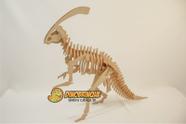 Quebra-Cabeça 3D DINOSSAURO PARASAUROLOPHUS 38 peças em MDF - DINOBRINQUE