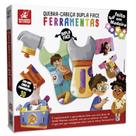 Quebra Cabeça 3D Dupla Face Ferramentas Feito em Madeira