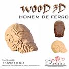 Quebra cabeça 3d homem de ferro decoração enfeite iron man