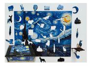 Quebra-cabeça 3d Madeira Noite Estrelada Van Gogh