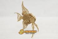 Quebra-Cabeça 3D PEIXE ORNAMENTAL 130 peças em MDF - DINOBRINQUE