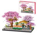 Quebra-cabeça 3D Toy Cherry Blossom Train Station para crianças e adultos Quebra-cabeça 3D Toy Cherry Blossom Train Station para crianças e adultos