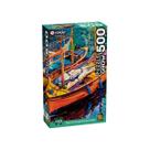 Quebra cabeça 500 peças barcos impressionistas - grow 04177
