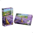 Quebra cabeça 500 peças - campos de lavanda da grow