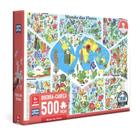 Quebra cabeça 500 peças mundo das flores game office toyster