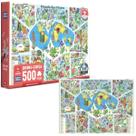 Quebra-cabeça 500 Peças Mundo Das Flores Suave Toyster
