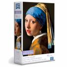 Quebra Cabeça 500 Peças Nano Obras De Arte Vermeer Moça Com Brinco De Pérola Clássico