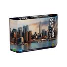 Quebra cabeça 750 peças panorama entardecer em nova york - grow 04259 Quebra cabeça 750 peças panorama entardecer em nova york - grow 04259