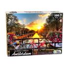 Quebra Cabeça Amsterdam 500 Peças Pais e Filhos